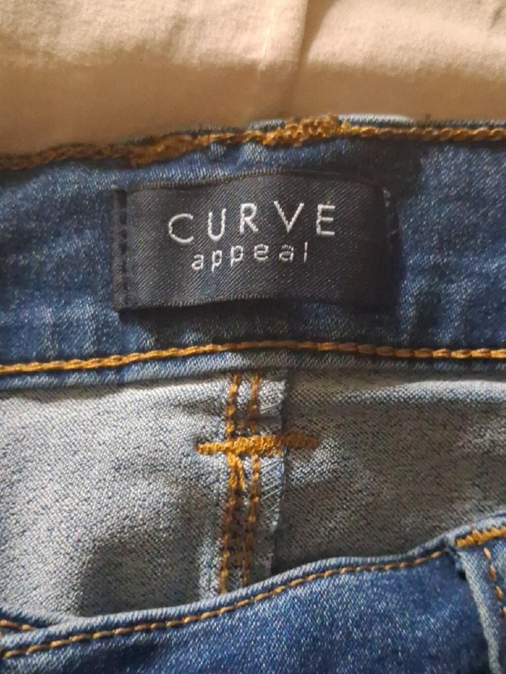 Women's Dark Blue Denim Jean Shorts - Classic Casual Style - Picture 8 of 9